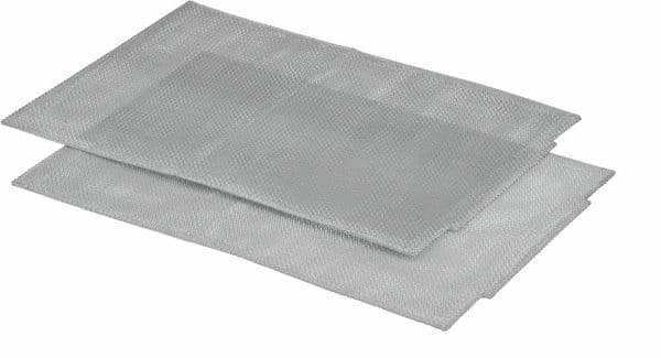 2 ks kovový tukový filtr 370 x 252 x 1 mm do odsavačů par Bosch Constructa Neff (00460763)