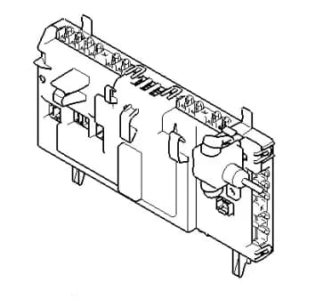 Naprogramovaný výkonový modul k sušičce prádla Bosch Siemens (BSH00634283)
