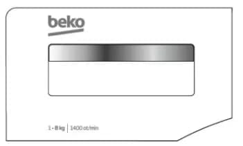 Čelo násypky pracích prostředků Beko Blomberg 2449809229