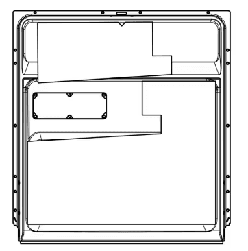 Vnitřní část dveří 617 x 577 mm / 61,7 x 57,7 cm do myček nádobí AEG Electrolux Zanussi (8581904031805)