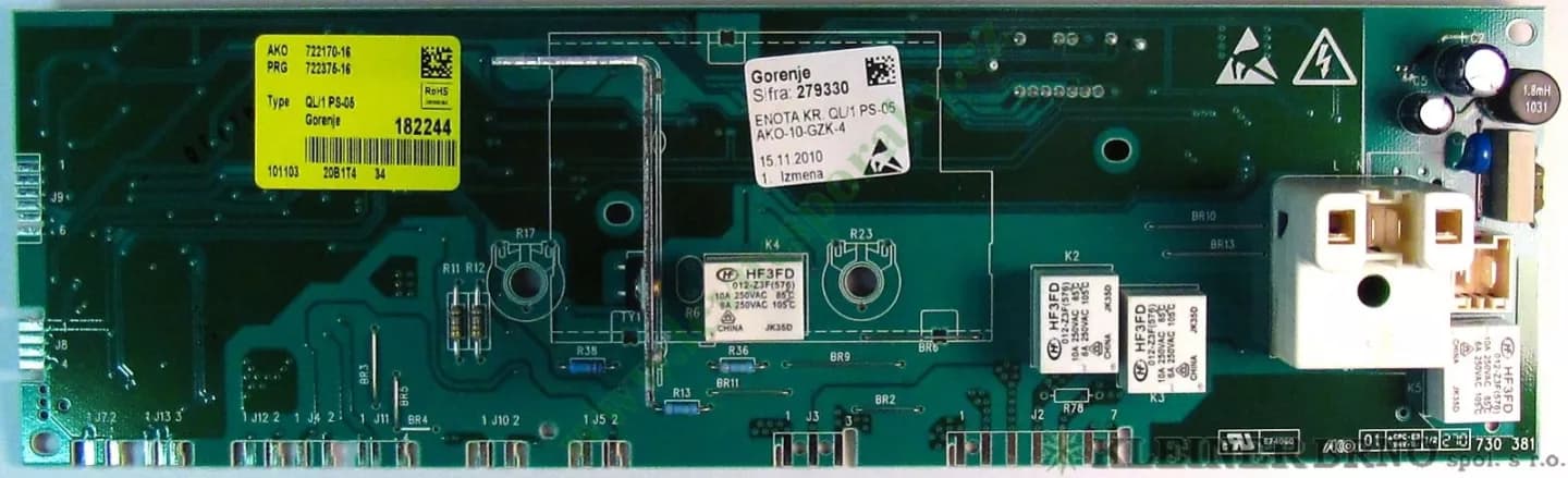 Originální elektronický modul Gorenje Mora (279330) k pračkám – včetně software