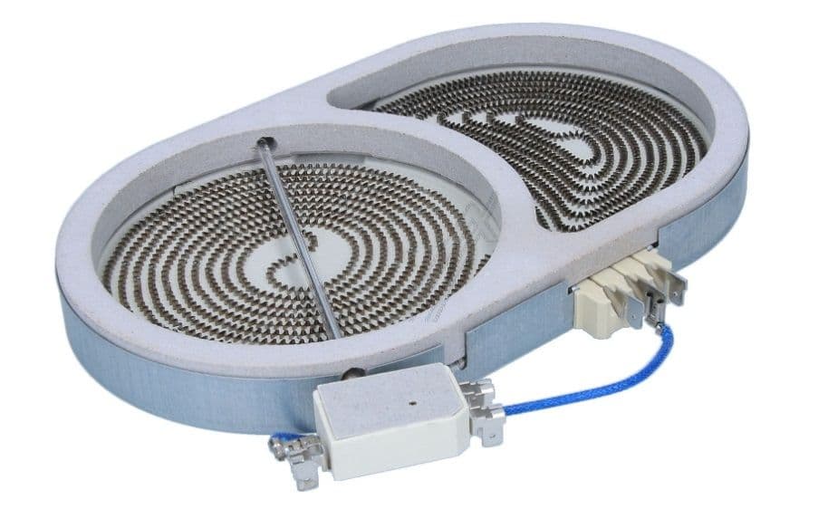 Plotna k varné desce 2000+1100 W GOR607622 / Plotna keramických varných desek dvojzóna oválná (607622)