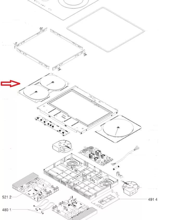 Topné oválné těleso varných desek Whirlpool Indesit Ariston (481010671434)