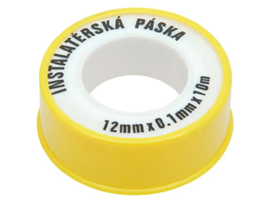 Unipak Páska teflonová Maxitape pro vodu, topení a vzduch 12 x 0,1 mm / 10 m (-200°C až +180°C)