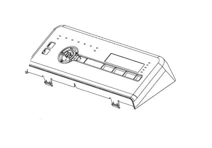 Ovládací panel do vrchem plněné pračky Whirlpool Indesit – C00638781