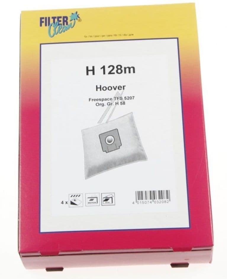 Sáčky k vysavači Candy / Hoover – FL0759-K (sada 4 ks + 2 mikrofiltry)