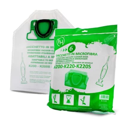 Sada 6 ks sáčků z mikrovlákna do vysavačů Vorwerk Kobold VK200, VK220 (57920/51377)